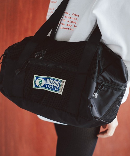 THEATRE PRODUCTS（シアタープロダクツ）の「【THEATREPRODUCTS×DISCUS ATHLETICコラボ】メッシュボストンバッグ（ボストンバッグ・レディース・ベージュ/ブラック・FREE）」の2枚目の写真