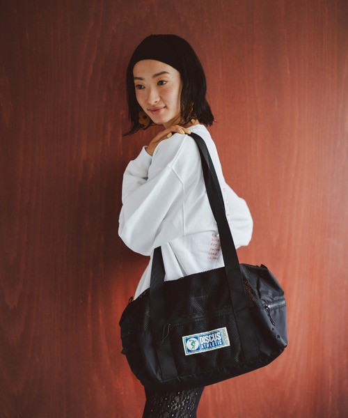 THEATRE PRODUCTS（シアタープロダクツ）の「【THEATREPRODUCTS×DISCUS ATHLETICコラボ】メッシュボストンバッグ（ボストンバッグ・レディース・ベージュ/ブラック・FREE）」の19枚目の写真