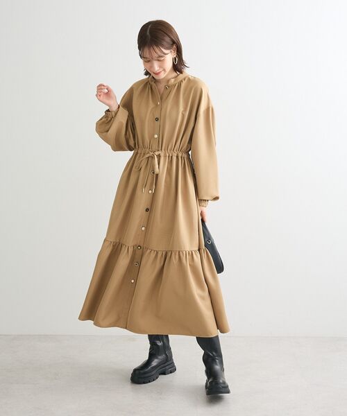 ELENCARE DUE（エレンカーレデュエ）の「・ELENCARE　DUE　イロイロ釦ワンピース（ワンピース・レディース・チャコールグレー/ブラック/ベージュ/パープル・FREE）」の11枚目の写真