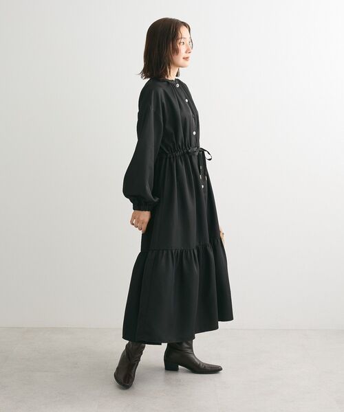 ELENCARE DUE（エレンカーレデュエ）の「・ELENCARE　DUE　イロイロ釦ワンピース（ワンピース・レディース・チャコールグレー/ブラック/ベージュ/パープル・FREE）」の14枚目の写真
