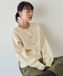 FREAK'S STORE（フリークスストア）の「ハートボタン コンパクトニットカーディガン（ニット/セーター）」