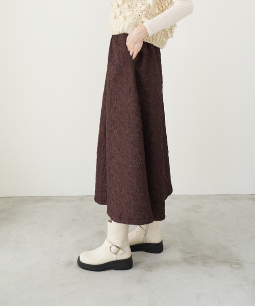 Launa lea(ラウナレア)の「トラックソールショートブーツ(S147)(ブーツ・レディース・ブラック/アイボリー・S/M/L/LL)」の3枚目の写真