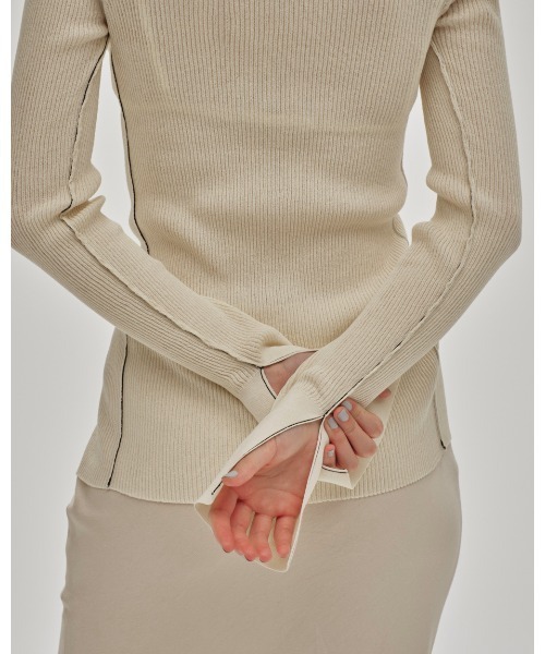 TODAYFUL（トゥデイフル）の「Sheer Skipper Knit（ニット/セーター・レディース・キナリ/ブルー系その他・FREE）」の7枚目の写真