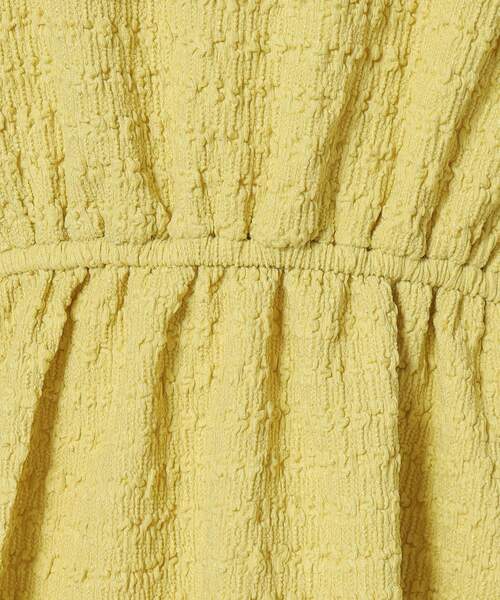 ITS'DEMO（イッツデモ）の「◆【手洗い可】ふくれジャカードペプラムプルオーバー（Tシャツ/カットソー・レディース・イエロー/アイボリー/ブルーグリーン/ブラック・00）」の11枚目の写真