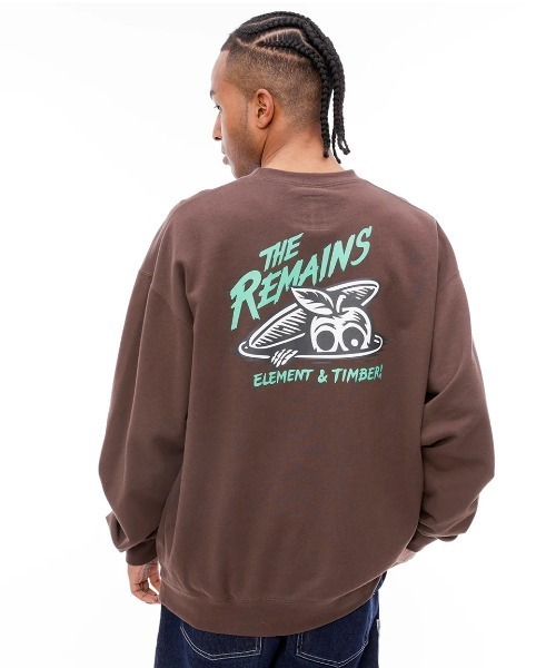 【セール】ELEMENT メンズ TIMBER CREW 0 【2024年秋冬モデル】/エレメントバックプリントスウェットトレーナー（スウェット）｜ELEMENT（エレメント）