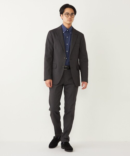 SHIPS Colors(シップス カラーズ)の「SHIPS Colors:〈洗濯機可能〉THERMO WALKER(R) ツイル チノ スラックス(スラックス・メンズ・グレー/ブラック/カーキ/ネイビー・44/46/48/50/52)」の12枚目の写真