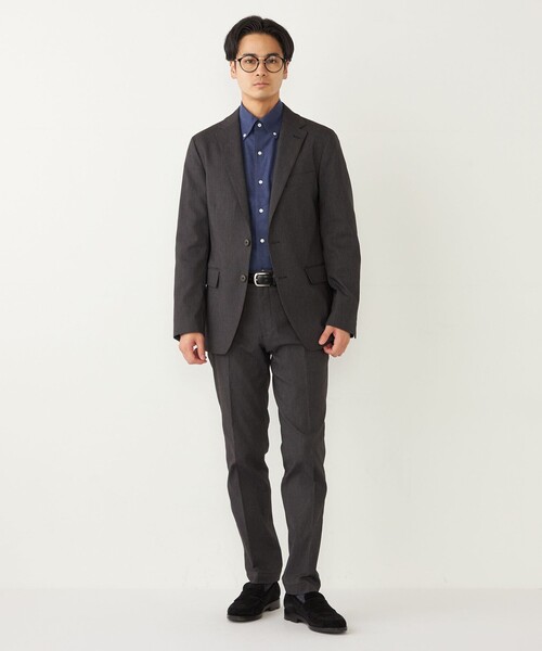 SHIPS Colors(シップス カラーズ)の「SHIPS Colors:〈洗濯機可能〉THERMO WALKER(R) ツイル チノ スラックス(スラックス・メンズ・グレー/ブラック/カーキ/ネイビー・44/46/48/50/52)」の16枚目の写真