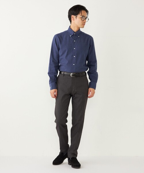 SHIPS Colors(シップス カラーズ)の「SHIPS Colors:〈洗濯機可能〉THERMO WALKER(R) ツイル チノ スラックス(スラックス・メンズ・グレー/ブラック/カーキ/ネイビー・44/46/48/50/52)」の17枚目の写真