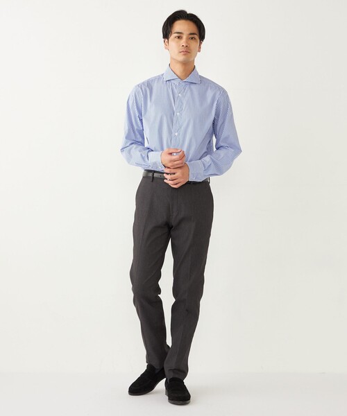 SHIPS Colors(シップス カラーズ)の「SHIPS Colors:〈洗濯機可能〉THERMO WALKER(R) ツイル チノ スラックス(スラックス・メンズ・グレー/ブラック/カーキ/ネイビー・44/46/48/50/52)」の18枚目の写真