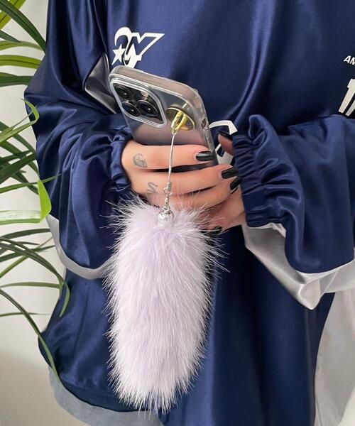 WEGO（ウィゴー）の「WEGO/ミニファーしっぽキーホルダー（キーホルダー・レディース・ブルー/その他1/その他2/その他3/ホワイト/ブラック/パープル/ベージュ/ピンク・FREE）」の10枚目の写真