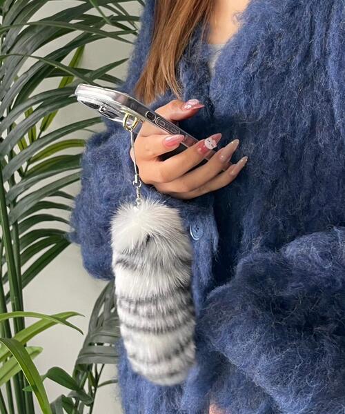 WEGO（ウィゴー）の「WEGO/ミニファーしっぽキーホルダー（キーホルダー・レディース・ブルー/その他1/その他2/その他3/ホワイト/ブラック/パープル/ベージュ/ピンク・FREE）」の12枚目の写真