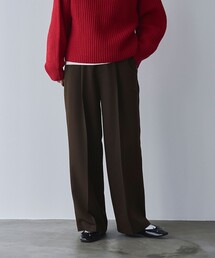 ツイルワイドストレートスラックス