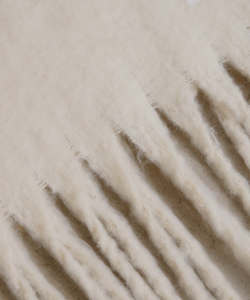 CIAOPANIC TYPY（チャオパニックティピー）の「【静電気防止】太フリンジマフラー（マフラー・レディース・オフホワイト/ブルー/イエロー/ライトグレー系・ONE SIZE）」の20枚目の写真