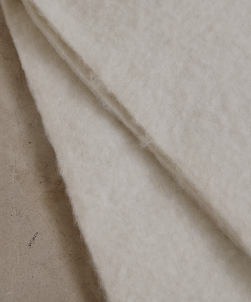 CIAOPANIC TYPY（チャオパニックティピー）の「【静電気防止】太フリンジマフラー（マフラー・レディース・オフホワイト/ブルー/イエロー/ライトグレー系・ONE SIZE）」の10枚目の写真