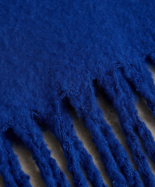 CIAOPANIC TYPY（チャオパニックティピー）の「【静電気防止】太フリンジマフラー（マフラー・レディース・オフホワイト/ブルー/イエロー/ライトグレー系・ONE SIZE）」の14枚目の写真