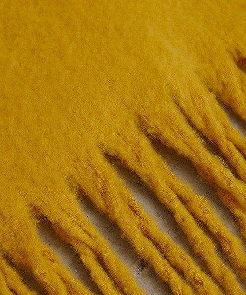 CIAOPANIC TYPY（チャオパニックティピー）の「【静電気防止】太フリンジマフラー（マフラー・レディース・オフホワイト/ブルー/イエロー/ライトグレー系・ONE SIZE）」の7枚目の写真