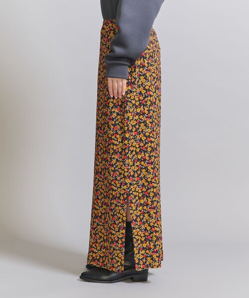 BEAUTY&YOUTH UNITED ARROWS(ビューティーアンドユースユナイテッドアローズ)の「レーヨンフラワープリント ロングスカート(スカート・レディース・イエロー/レッド・S/M)」の8枚目の写真