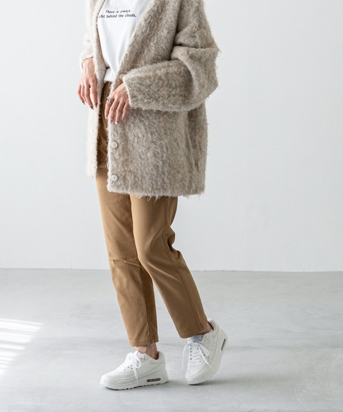welleg(ウェレッグ)の「あったか 裏起毛 ハイパーストレッチテーパードパンツ(その他パンツ・レディース・ブラック/ブラウン/チャコール/モカ/ベージュ/カーキ・L/M)」の5枚目の写真