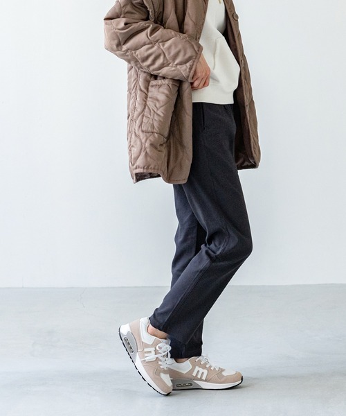 welleg(ウェレッグ)の「あったか 裏起毛 ハイパーストレッチテーパードパンツ(その他パンツ・レディース・ブラック/ブラウン/チャコール/モカ/ベージュ/カーキ・L/M)」の2枚目の写真