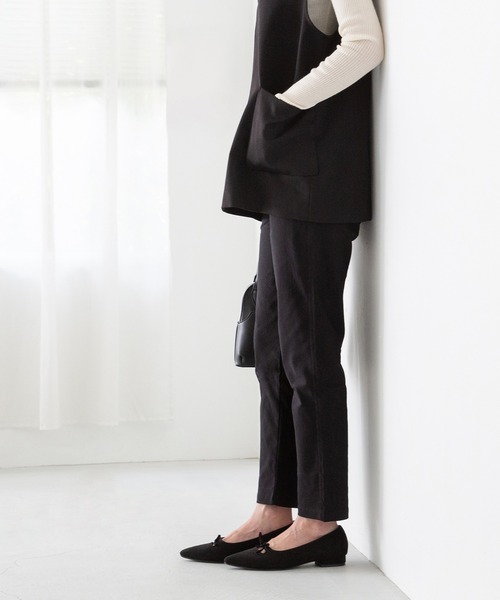 welleg(ウェレッグ)の「あったか 裏起毛 ハイパーストレッチテーパードパンツ(その他パンツ・レディース・ブラック/ブラウン/チャコール/モカ/ベージュ/カーキ・L/M)」の16枚目の写真