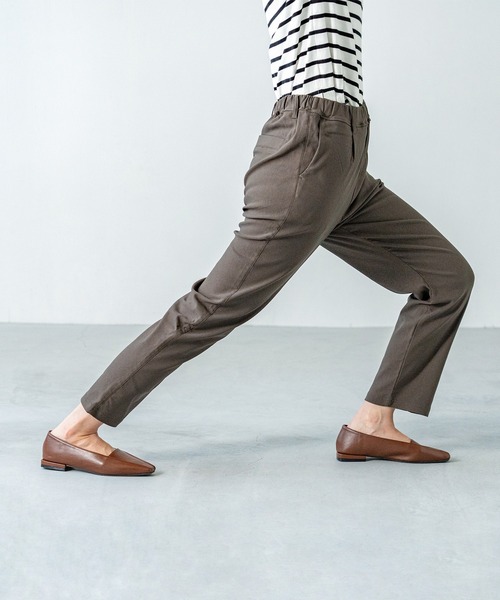 welleg(ウェレッグ)の「あったか 裏起毛 ハイパーストレッチテーパードパンツ(その他パンツ・レディース・ブラック/ブラウン/チャコール/モカ/ベージュ/カーキ・L/M)」の7枚目の写真
