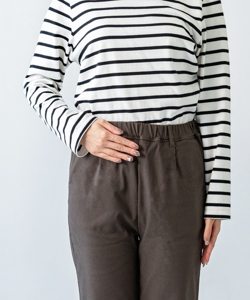 welleg(ウェレッグ)の「あったか 裏起毛 ハイパーストレッチテーパードパンツ(その他パンツ・レディース・ブラック/ブラウン/チャコール/モカ/ベージュ/カーキ・L/M)」の10枚目の写真
