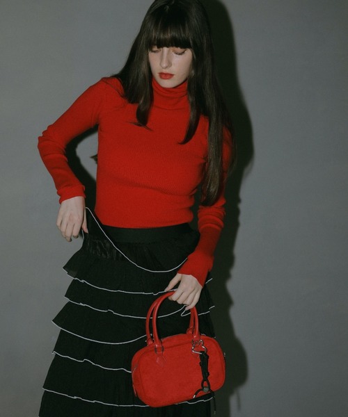 AMAIL(アマイル)の「Fashionable standard knit(ニット/セーター・レディース・アイボリー/ブラック/グレー/ブルー/レッド・FREE)」の5枚目の写真