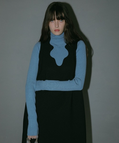AMAIL(アマイル)の「Fashionable standard knit(ニット/セーター・レディース・アイボリー/ブラック/グレー/ブルー/レッド・FREE)」の4枚目の写真