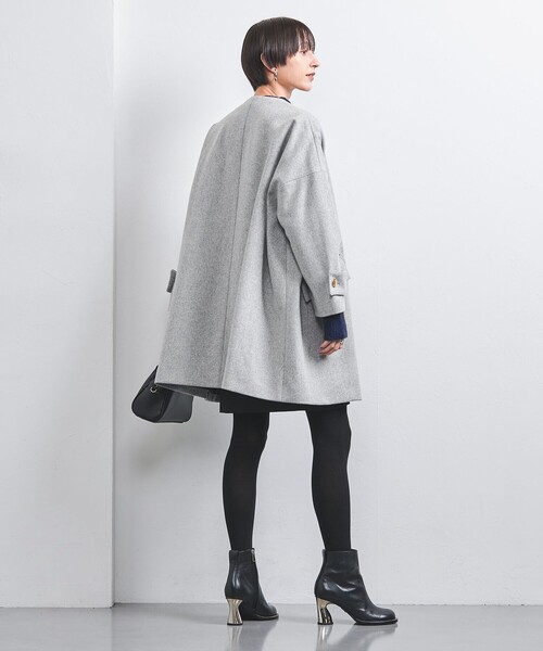 Mackintosh(マッキントッシュ)の「【別注】<MACKINTOSH>HUMBIE ノーカラー コート(ノーカラーコート・レディース・ライトグレー・4/6)」の4枚目の写真