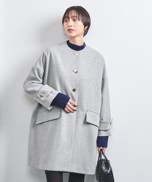 Mackintosh(マッキントッシュ)の「【別注】<MACKINTOSH>HUMBIE ノーカラー コート(ノーカラーコート・レディース・ライトグレー・4/6)」の5枚目の写真