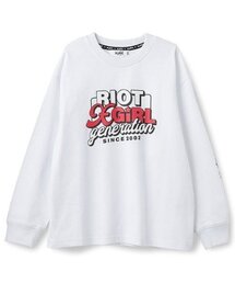 【残り80cmのみ！】ロゴプリント長袖Tシャツ