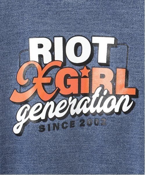 X-girl Stages(エックスガールステージス)の「【残り80cmのみ!】ロゴプリント長袖Tシャツ(Tシャツ/カットソー・キッズ・オフホワイト/ブルー/ブラック・80cm/90cm/100cm/110cm/120cm/130cm/140cm)」の13枚目の写真