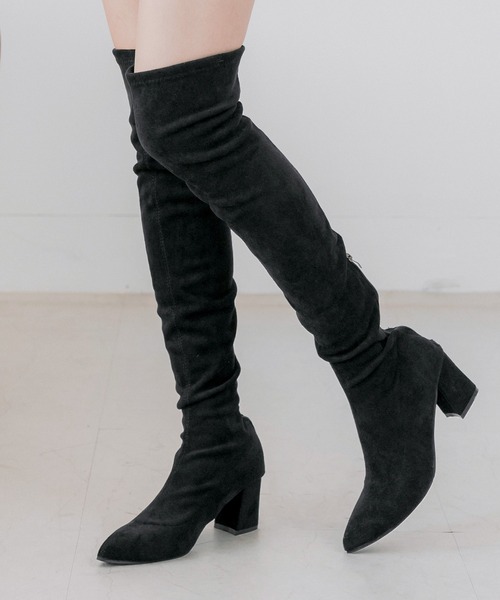 【22-24.5cm】 スレンダーニーハイブーツ（ブーツ）｜JULIA BOUTIQUE（ジュリアブティック）