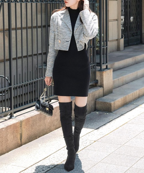 【22-24.5cm】 スレンダーニーハイブーツ（ブーツ）｜JULIA BOUTIQUE（ジュリアブティック）