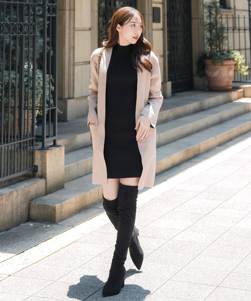 【22-24.5cm】 スレンダーニーハイブーツ（ブーツ）｜JULIA BOUTIQUE（ジュリアブティック）