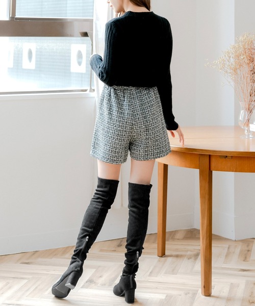 【22-24.5cm】 スレンダーニーハイブーツ（ブーツ）｜JULIA BOUTIQUE（ジュリアブティック）