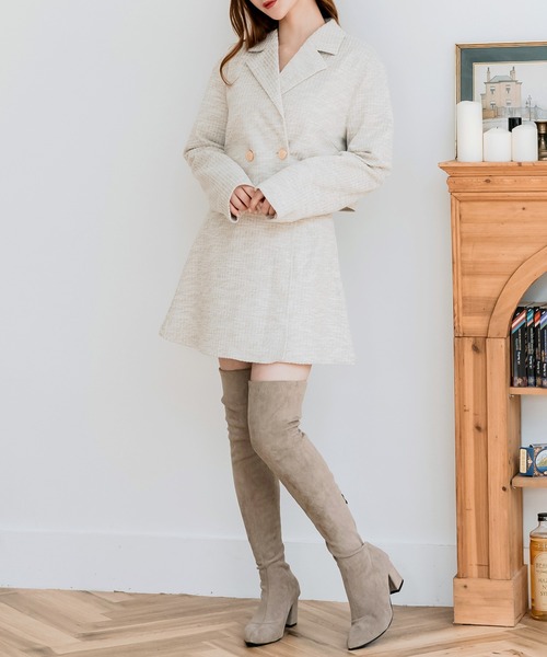 【22-24.5cm】 スレンダーニーハイブーツ（ブーツ）｜JULIA BOUTIQUE（ジュリアブティック）