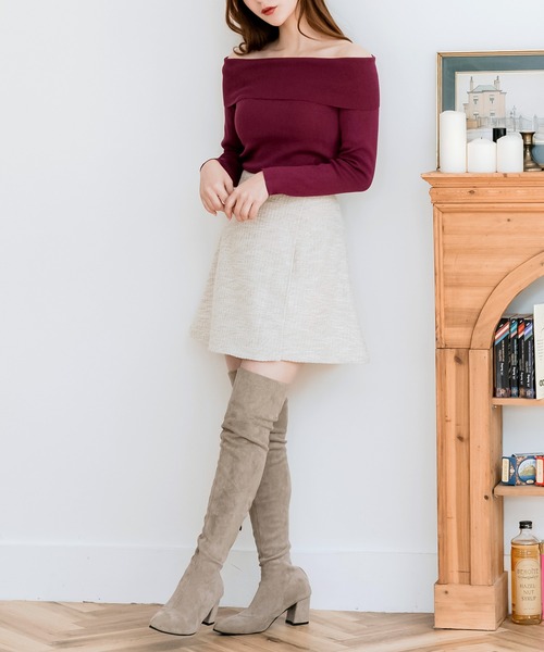 【22-24.5cm】 スレンダーニーハイブーツ（ブーツ）｜JULIA BOUTIQUE（ジュリアブティック）