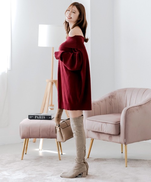 【22-24.5cm】 スレンダーニーハイブーツ（ブーツ）｜JULIA BOUTIQUE（ジュリアブティック）