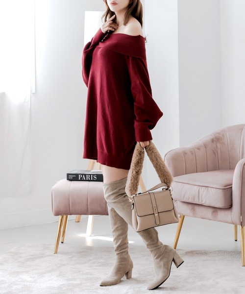 【22-24.5cm】 スレンダーニーハイブーツ（ブーツ）｜JULIA BOUTIQUE（ジュリアブティック）