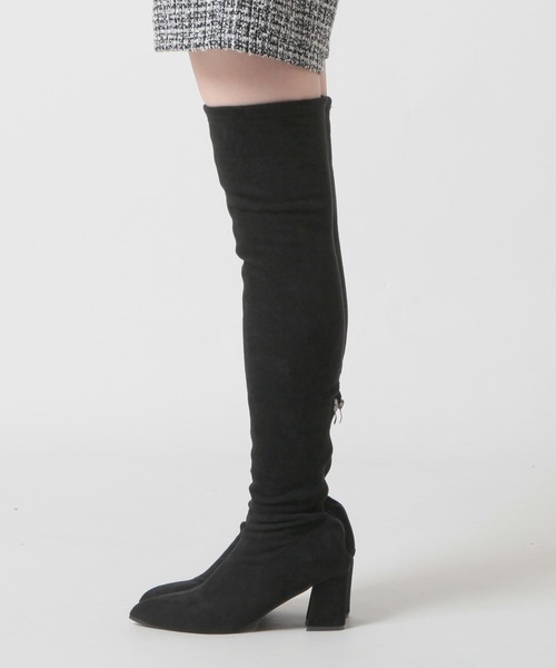 【22-24.5cm】 スレンダーニーハイブーツ（ブーツ）｜JULIA BOUTIQUE（ジュリアブティック）