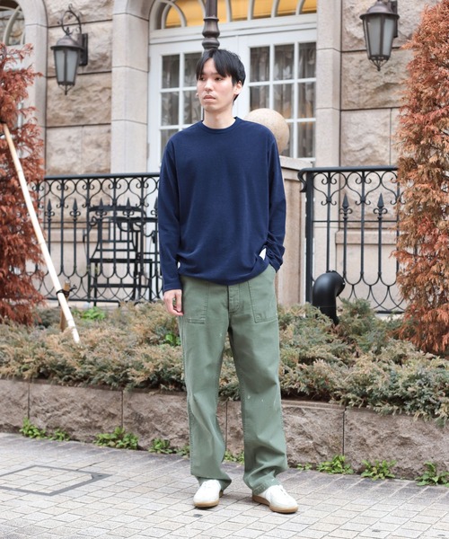 OMNIGOD（オムニゴッド）の「[OMNIGOD mens / オムニゴッド] パイル クルーネックTシャツ（Tシャツ/カットソー・メンズ・ネイビー/ホワイト/グレー・2/3/4）」の22枚目の写真