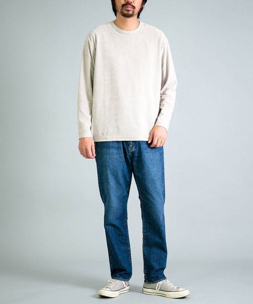 OMNIGOD（オムニゴッド）の「[OMNIGOD mens / オムニゴッド] パイル クルーネックTシャツ（Tシャツ/カットソー・メンズ・ネイビー/ホワイト/グレー・2/3/4）」の12枚目の写真