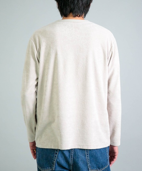 OMNIGOD（オムニゴッド）の「[OMNIGOD mens / オムニゴッド] パイル クルーネックTシャツ（Tシャツ/カットソー・メンズ・ネイビー/ホワイト/グレー・2/3/4）」の15枚目の写真