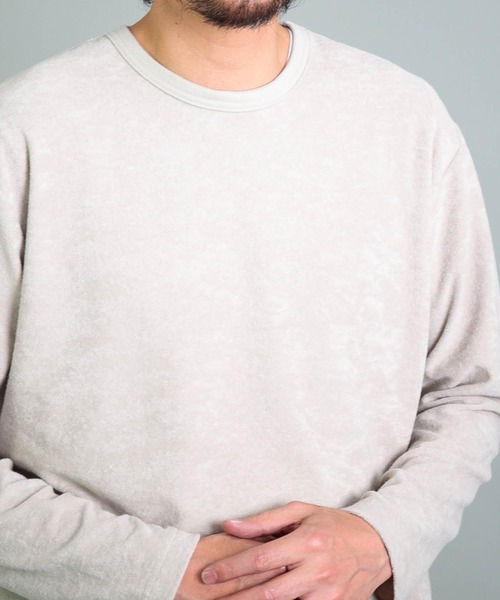 OMNIGOD（オムニゴッド）の「[OMNIGOD mens / オムニゴッド] パイル クルーネックTシャツ（Tシャツ/カットソー・メンズ・ネイビー/ホワイト/グレー・2/3/4）」の16枚目の写真