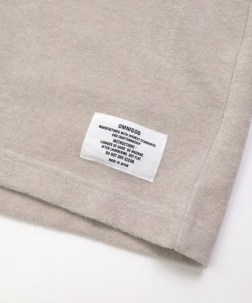 OMNIGOD（オムニゴッド）の「[OMNIGOD mens / オムニゴッド] パイル クルーネックTシャツ（Tシャツ/カットソー・メンズ・ネイビー/ホワイト/グレー・2/3/4）」の20枚目の写真