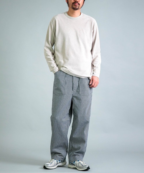 OMNIGOD（オムニゴッド）の「[OMNIGOD mens / オムニゴッド] パイル クルーネックTシャツ（Tシャツ/カットソー・メンズ・ネイビー/ホワイト/グレー・2/3/4）」の11枚目の写真