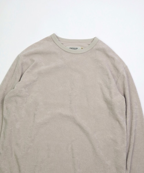 OMNIGOD（オムニゴッド）の「[OMNIGOD mens / オムニゴッド] パイル クルーネックTシャツ（Tシャツ/カットソー・メンズ・ネイビー/ホワイト/グレー・2/3/4）」の18枚目の写真
