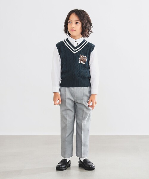 B:MING by BEAMS（ビーミングバイビームス）の「【フォーマル・セレモニー】チルデンニット ベスト（100～130cm）（ベスト・キッズ・ダークグリーン/ホワイト系その他5・120/110/100/130）」の11枚目の写真