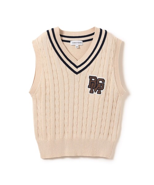 B:MING by BEAMS（ビーミングバイビームス）の「【フォーマル・セレモニー】チルデンニット ベスト（100～130cm）（ベスト・キッズ・ダークグリーン/ホワイト系その他5・120/110/100/130）」の14枚目の写真
